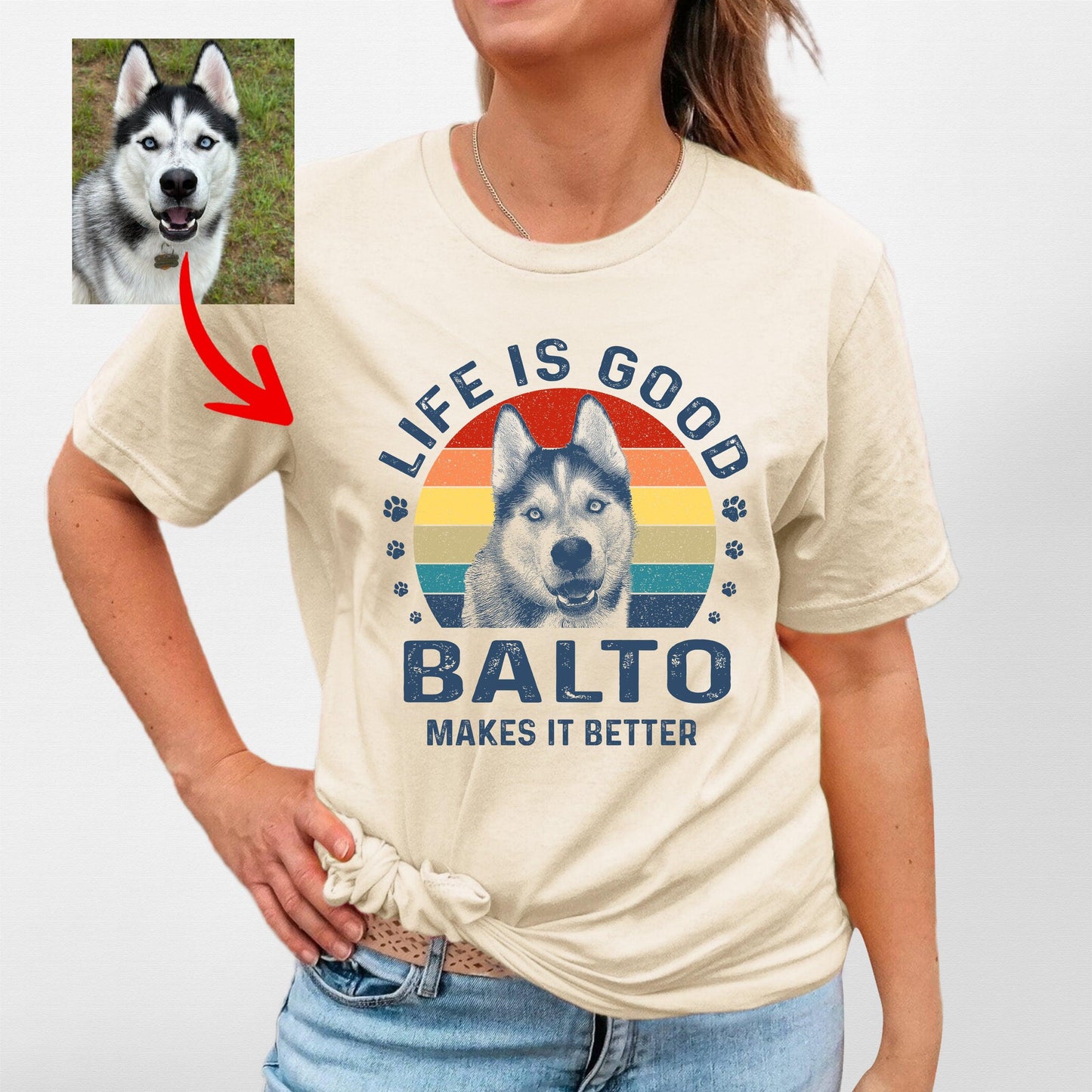 Life Is Good Custom Dogface Unisex Shirt
