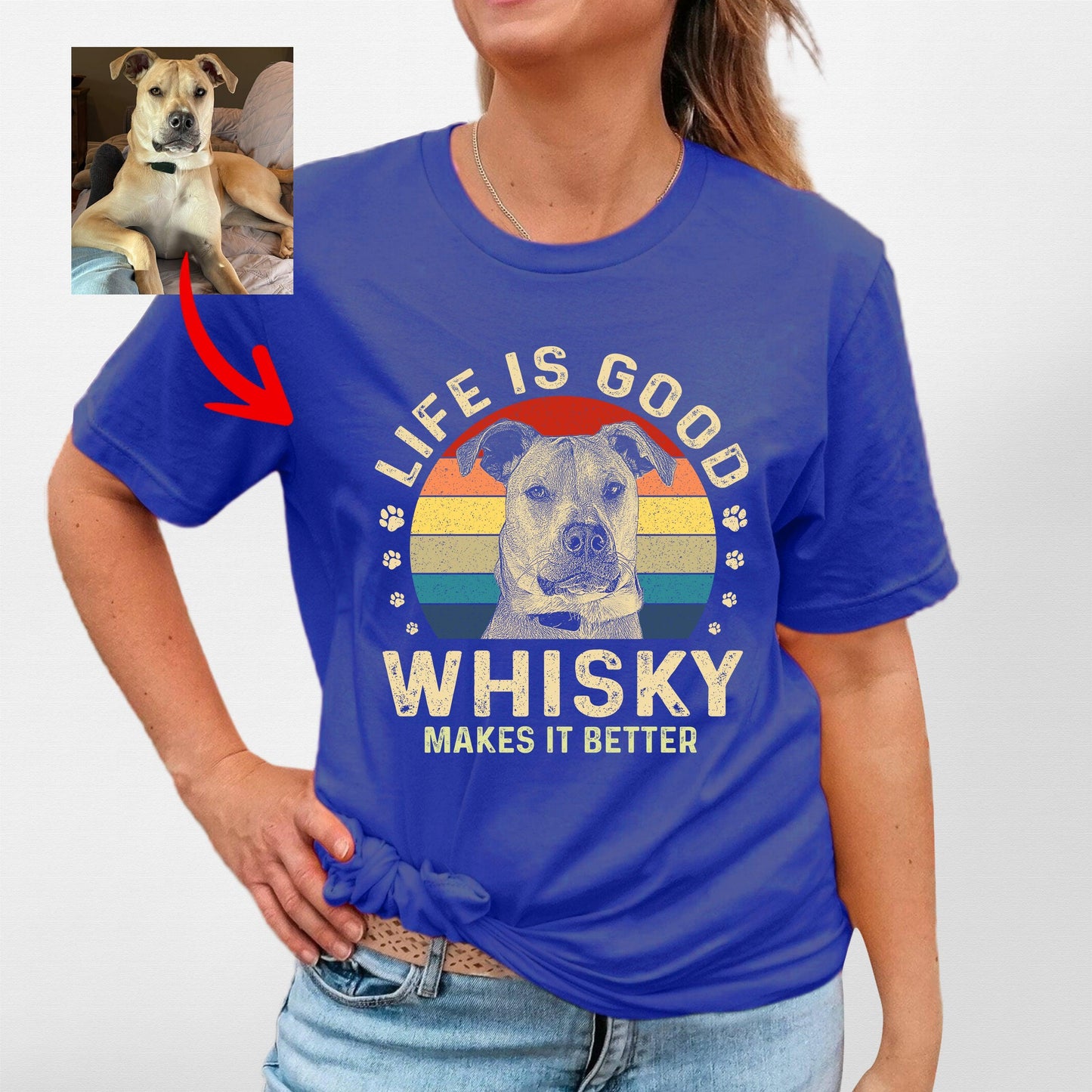 Life Is Good Custom Dogface Unisex Shirt
