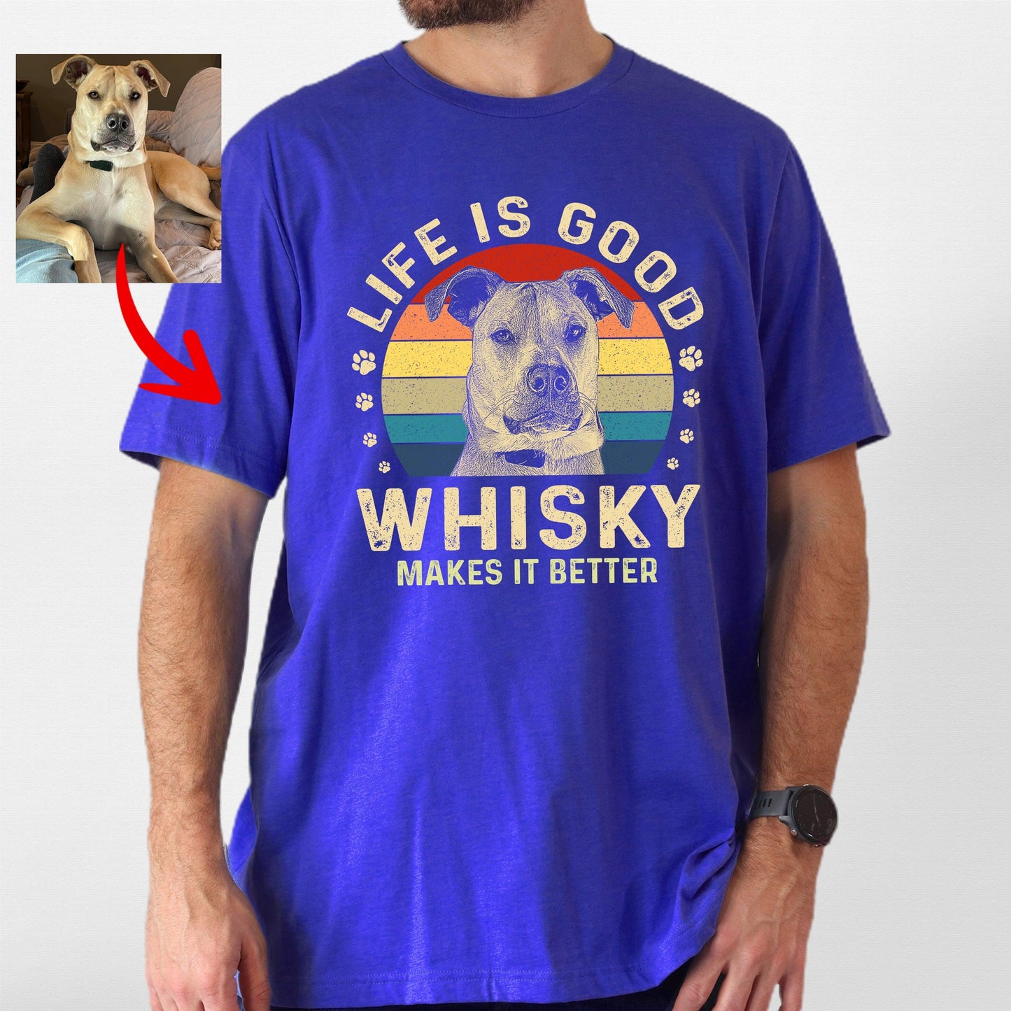 Life Is Good Custom Dogface Unisex Shirt
