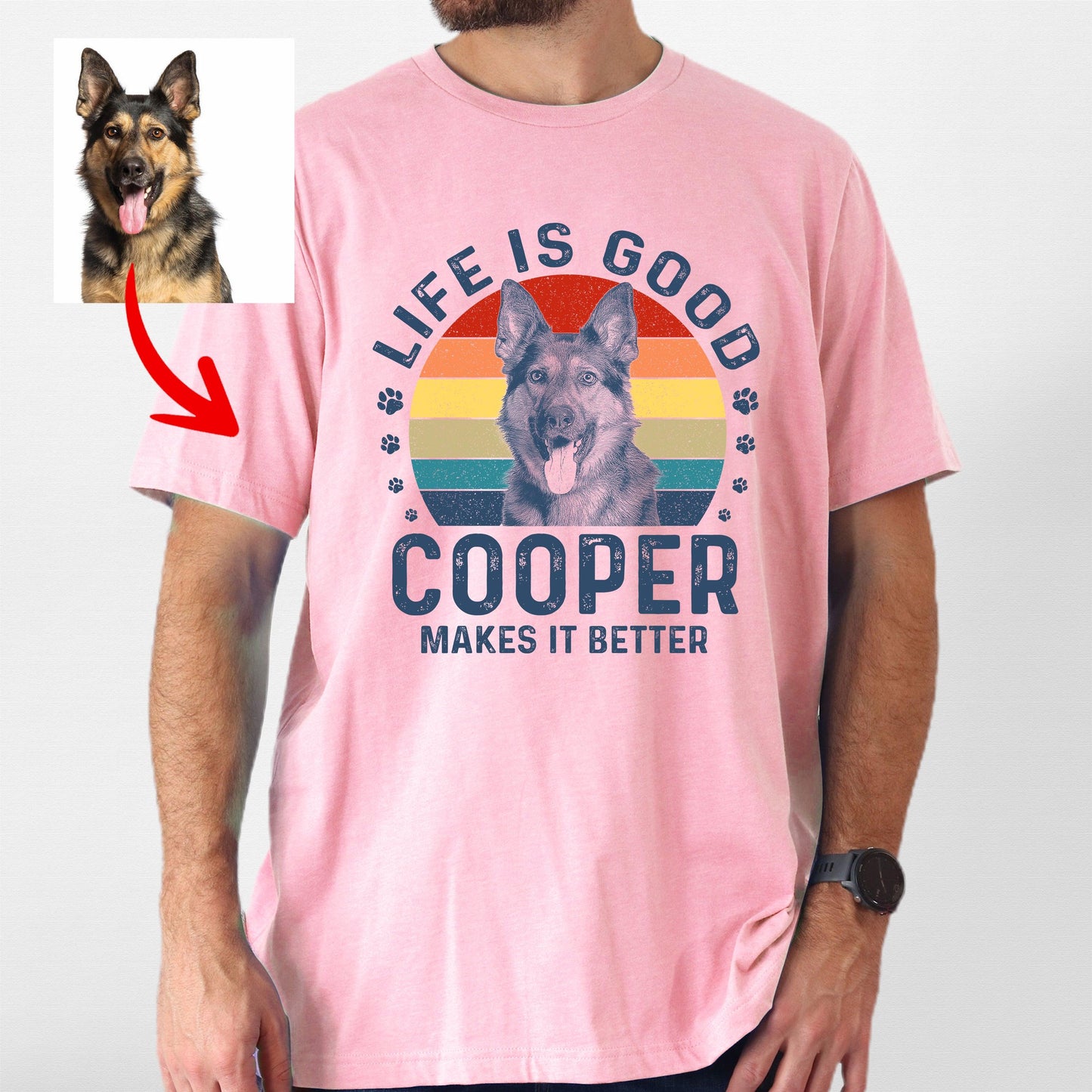 Life Is Good Custom Dogface Unisex Shirt