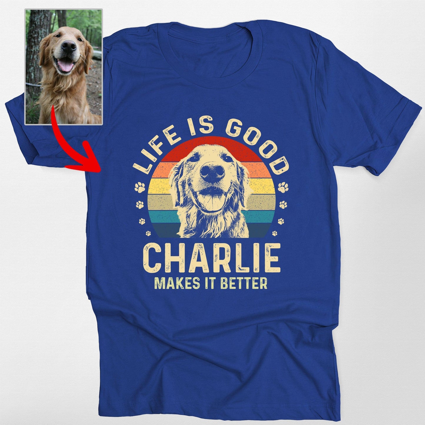 Life Is Good Custom Dogface Unisex Shirt