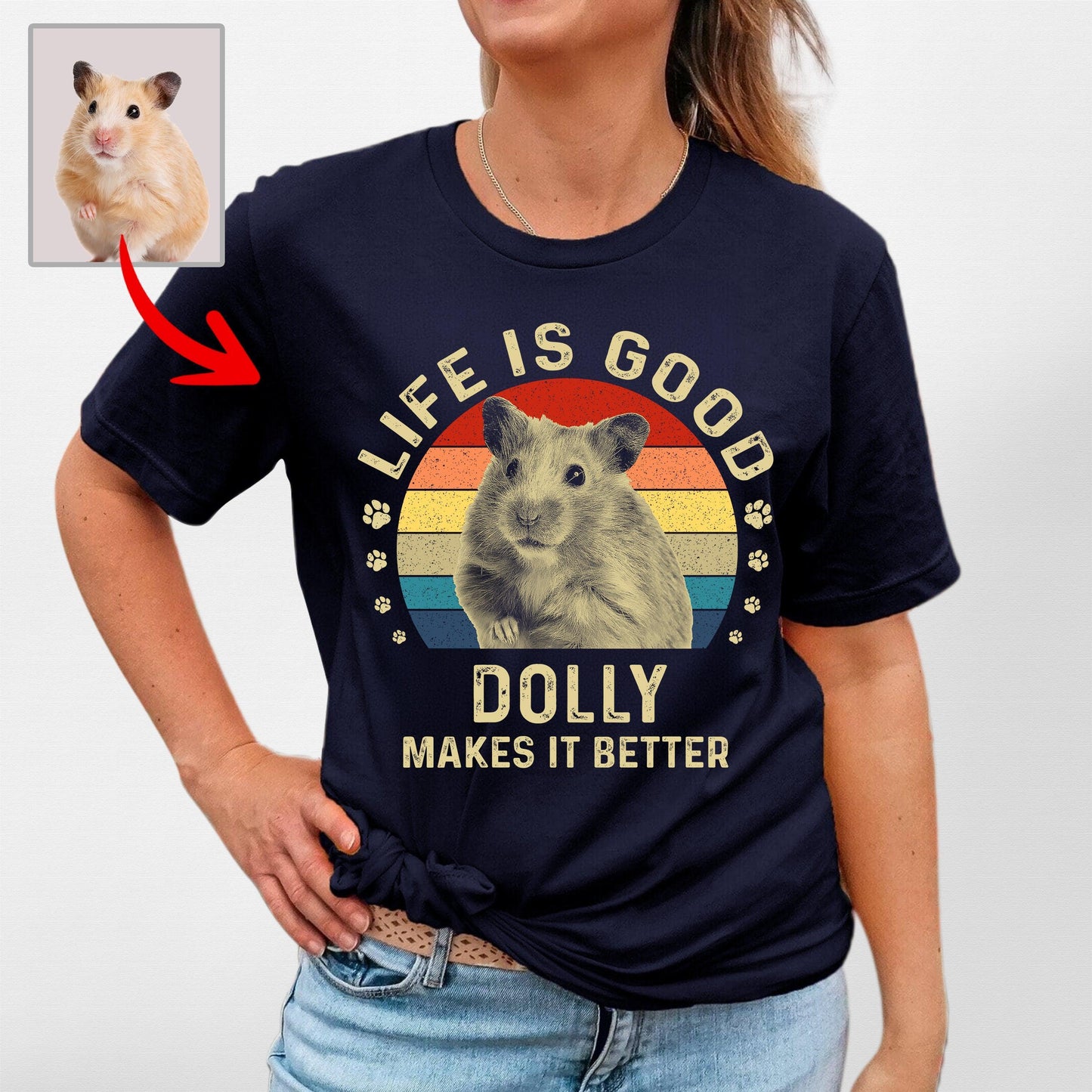 Life Is Good Custom Dogface Unisex Shirt
