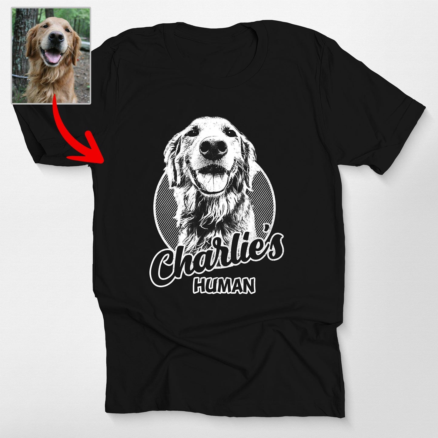 Personalized Dogface Unisex T-shirt