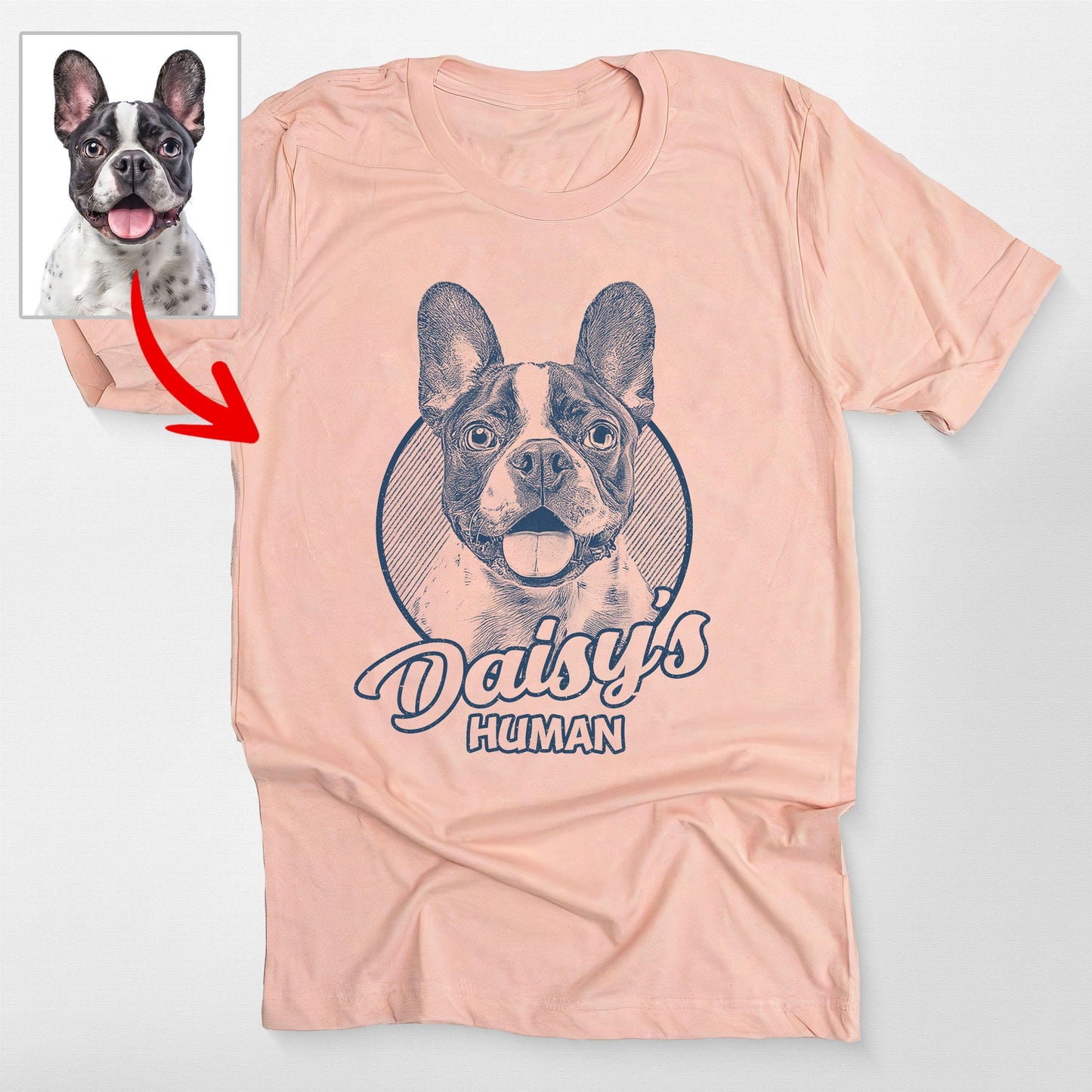 Personalized Dogface Unisex T-shirt