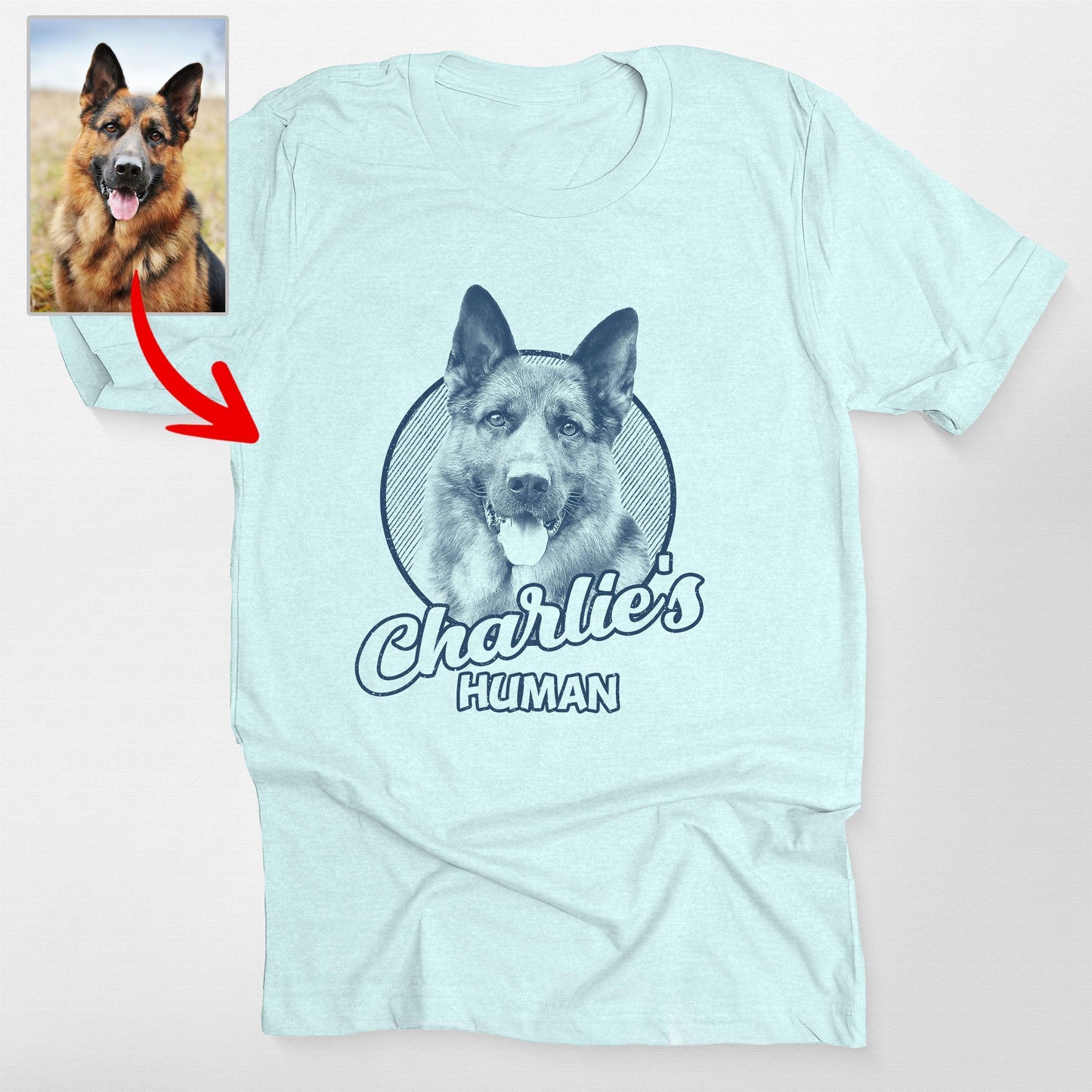 Personalized Dogface Unisex T-shirt