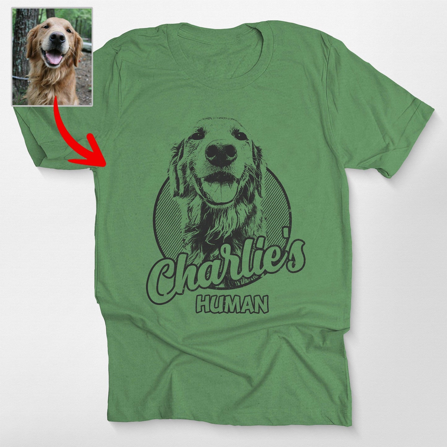 Personalized Dogface Unisex T-shirt