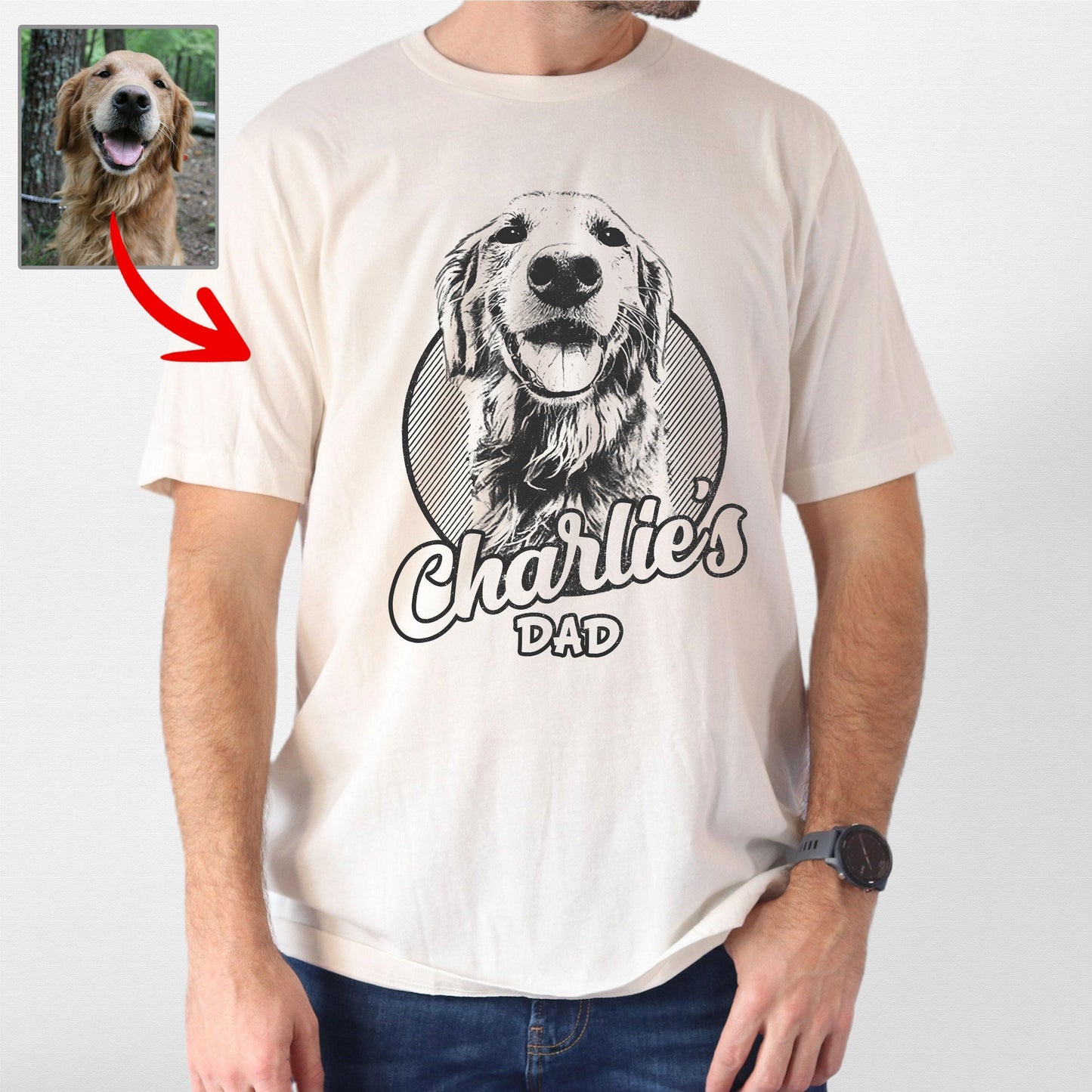 Personalized Dogface Unisex T-shirt