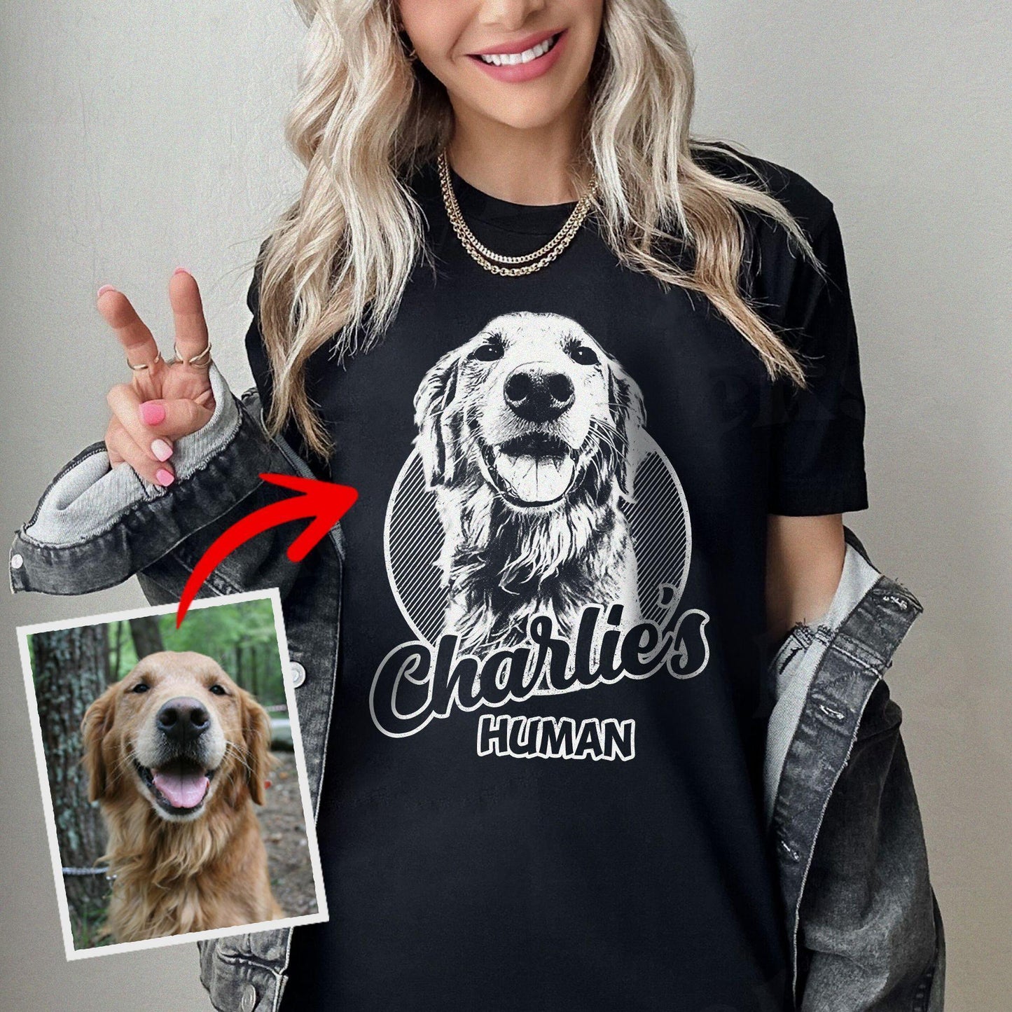 Personalized Dogface Unisex T-shirt