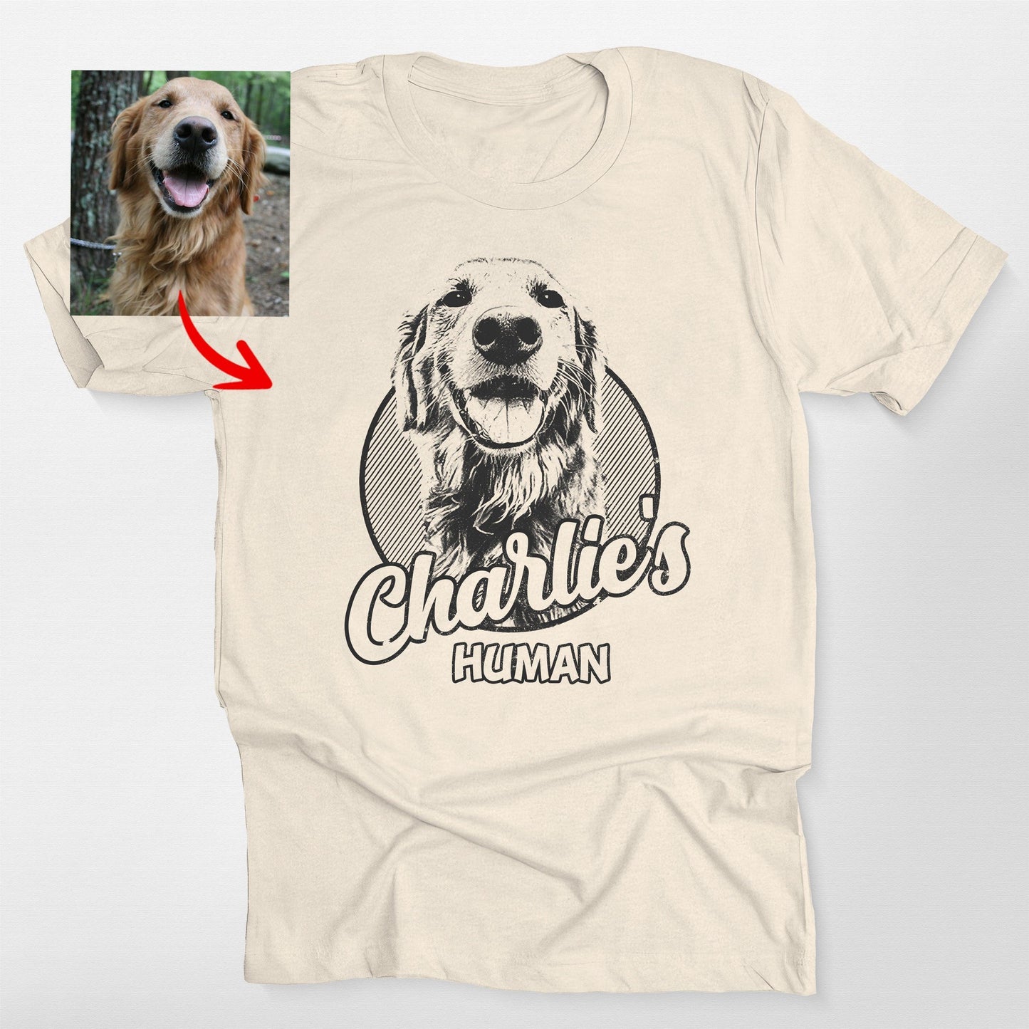 Personalized Dogface Unisex T-shirt
