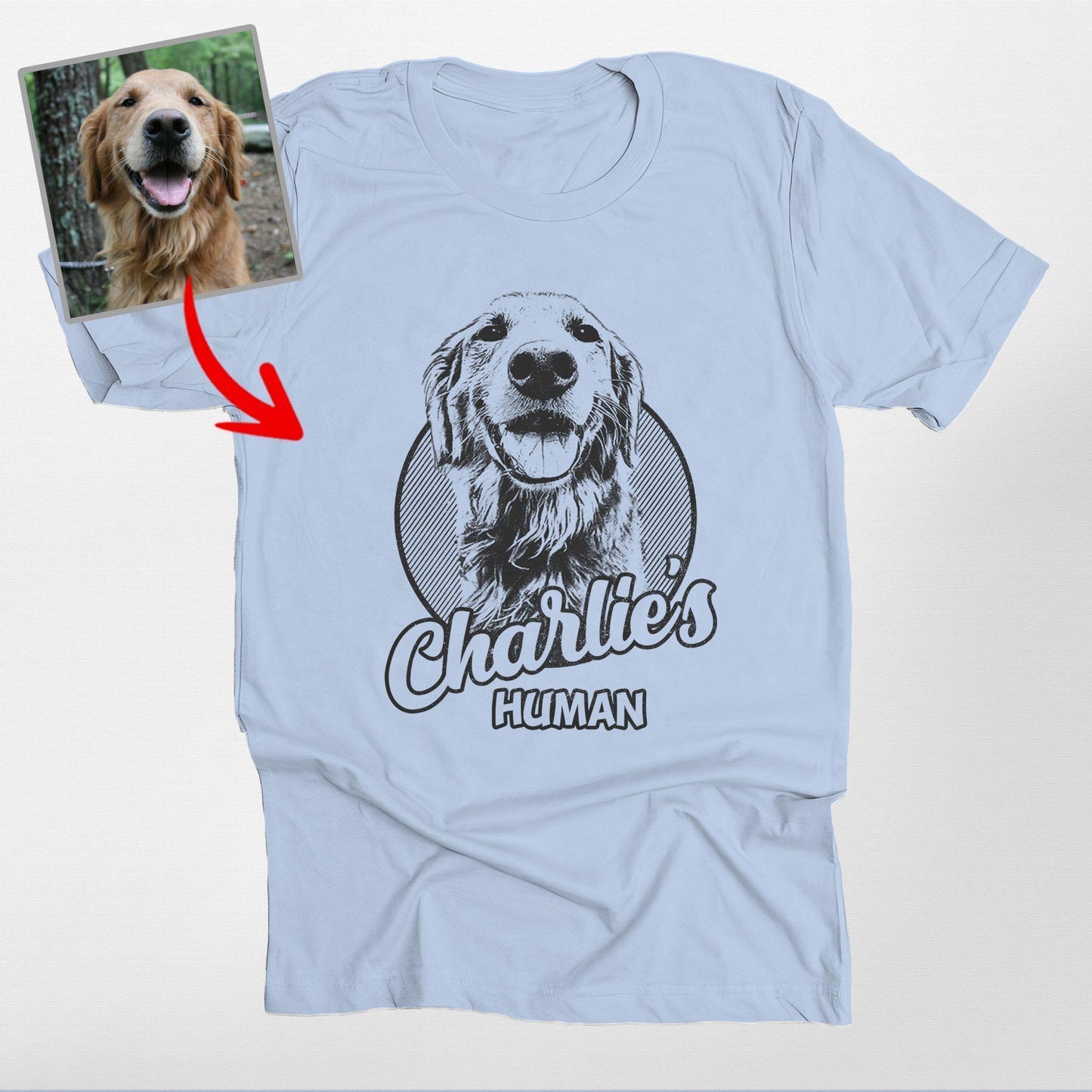 Personalized Dogface Unisex T-shirt