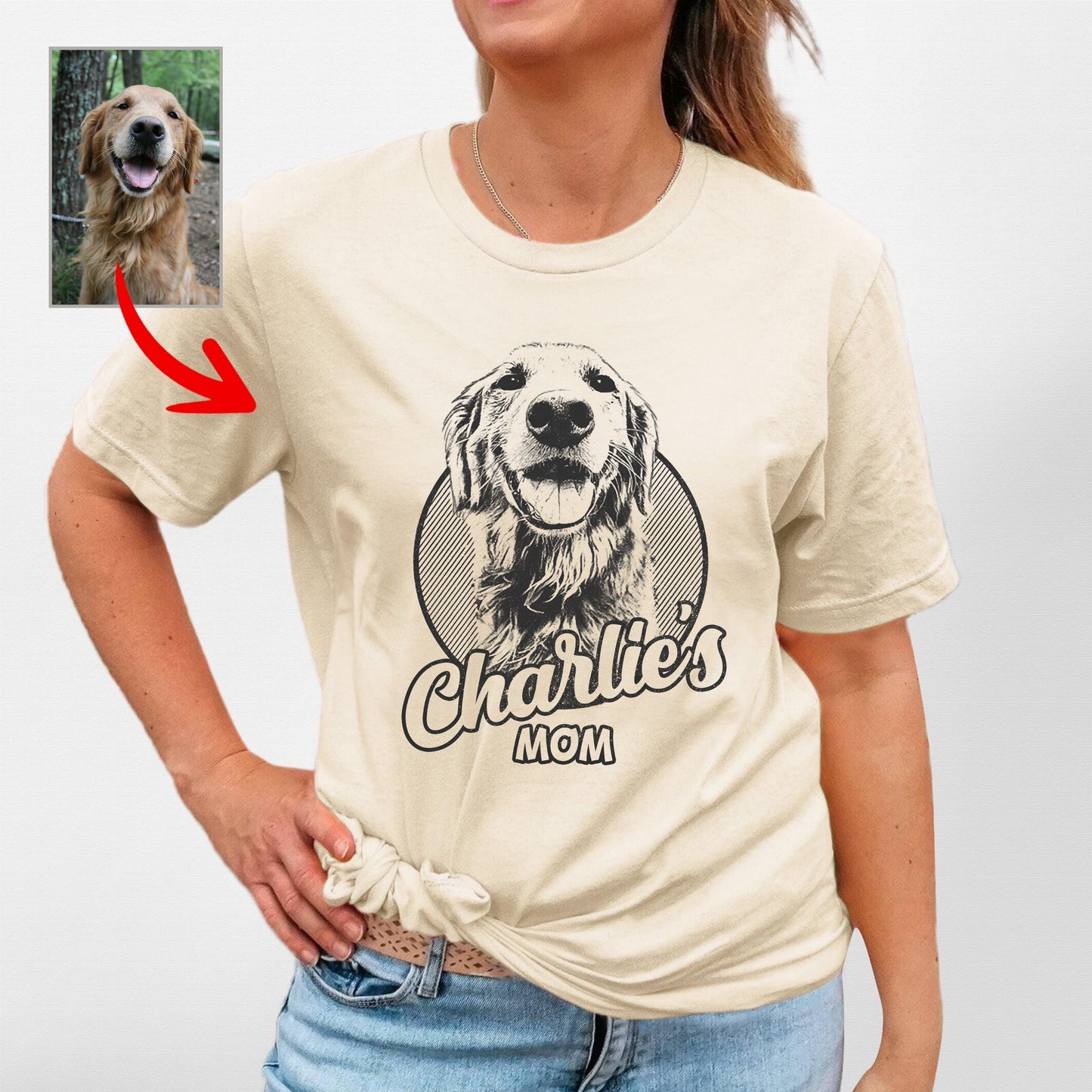 Personalized Dogface Unisex T-shirt
