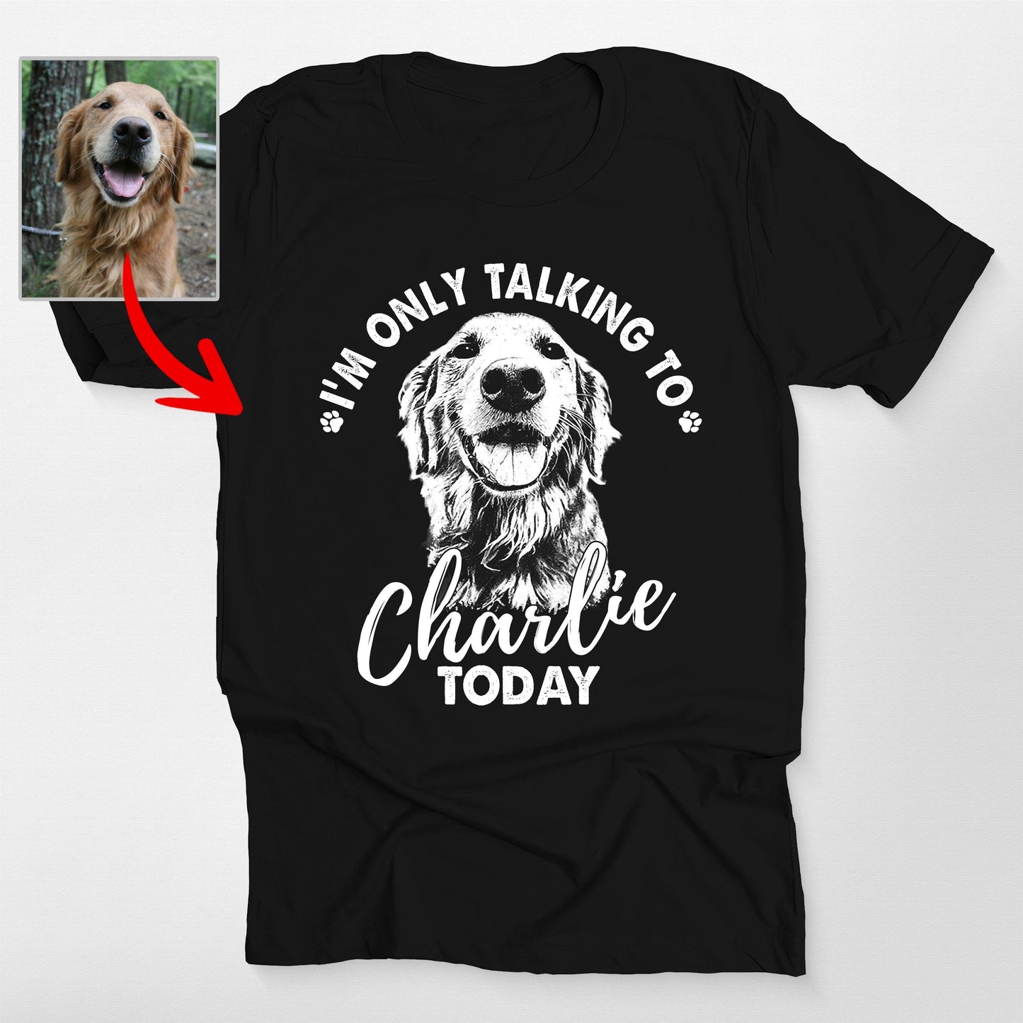 Introvert Dog Lover Shirt - I'm Only Talking to My Dog Today Quote