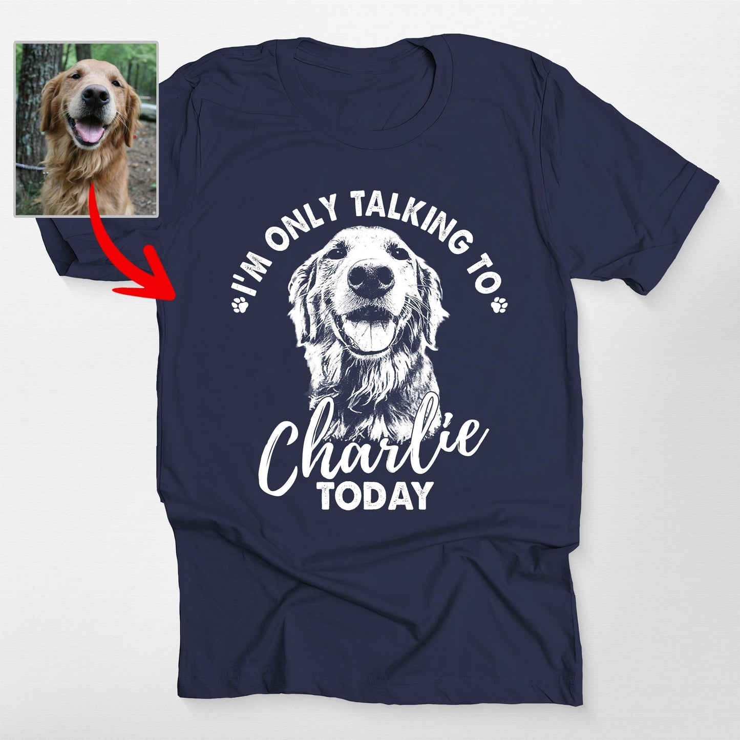 Introvert Dog Lover Shirt - I'm Only Talking to My Dog Today Quote