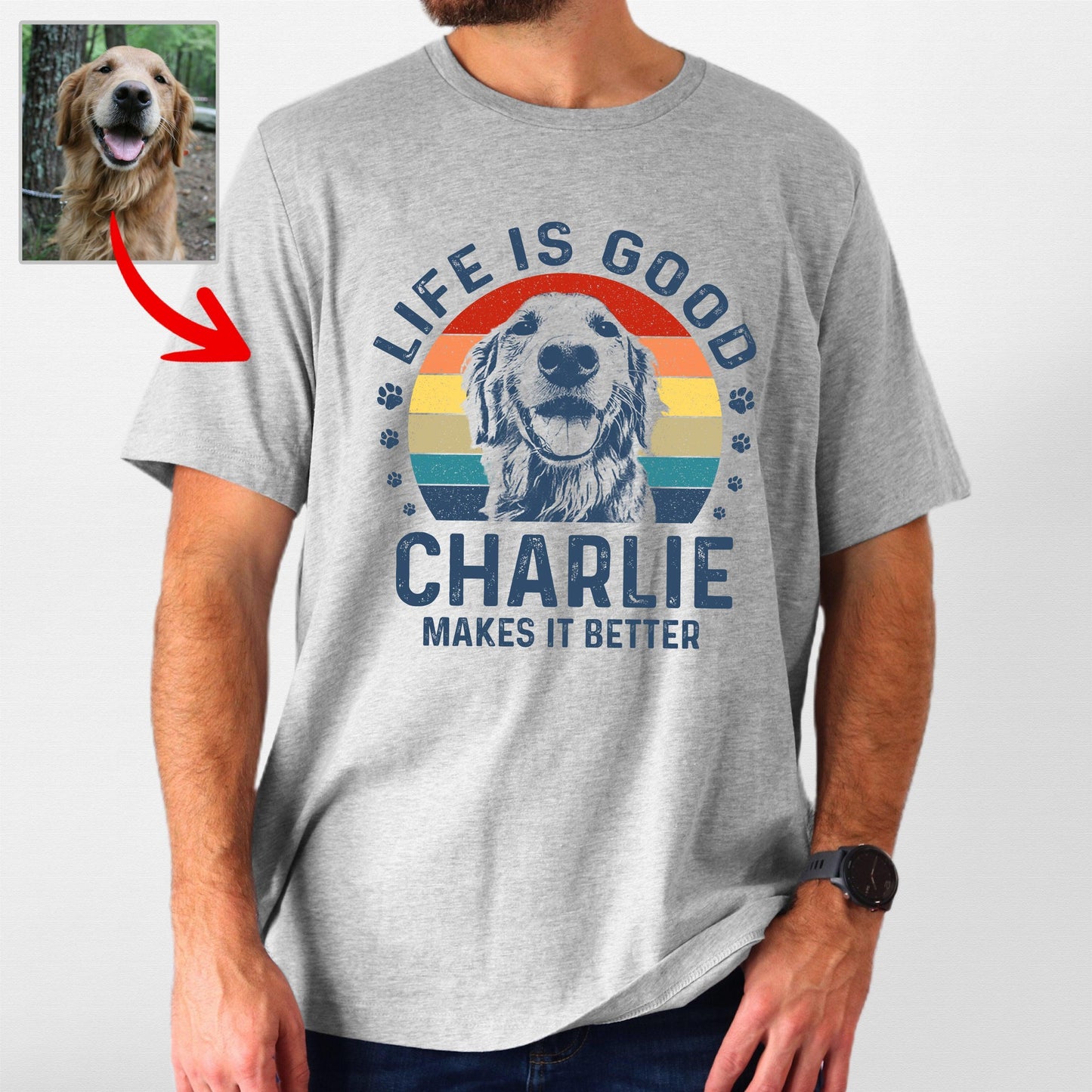 Life Is Good Custom Dogface Unisex Shirt