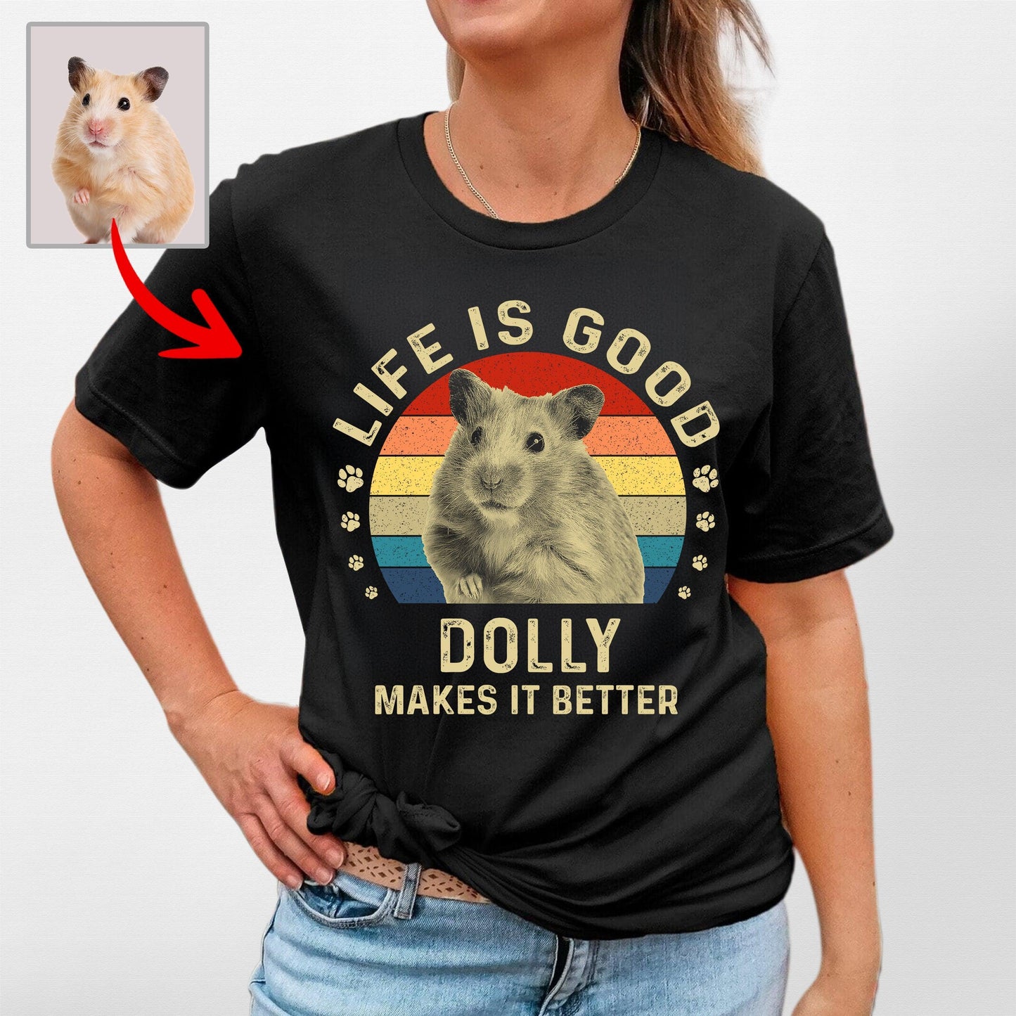 Life Is Good Custom Dogface Unisex Shirt