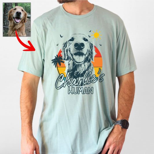 Summer Vibes Customized Dogface T-Shirt for Dad