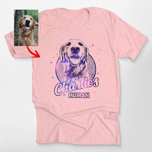 Custom Dogface with Galaxy Style T-shirt
