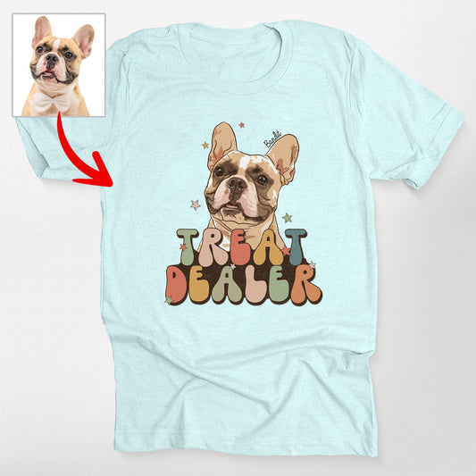 Custom Dog Lover Gift Retro Hand-drawn Bella Canvas Tee