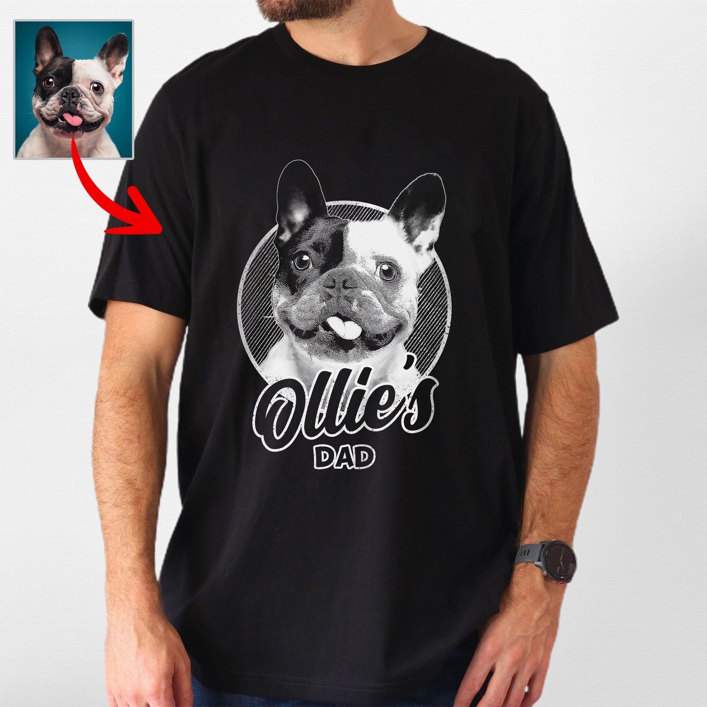 Personalized Dogface Unisex T-shirt