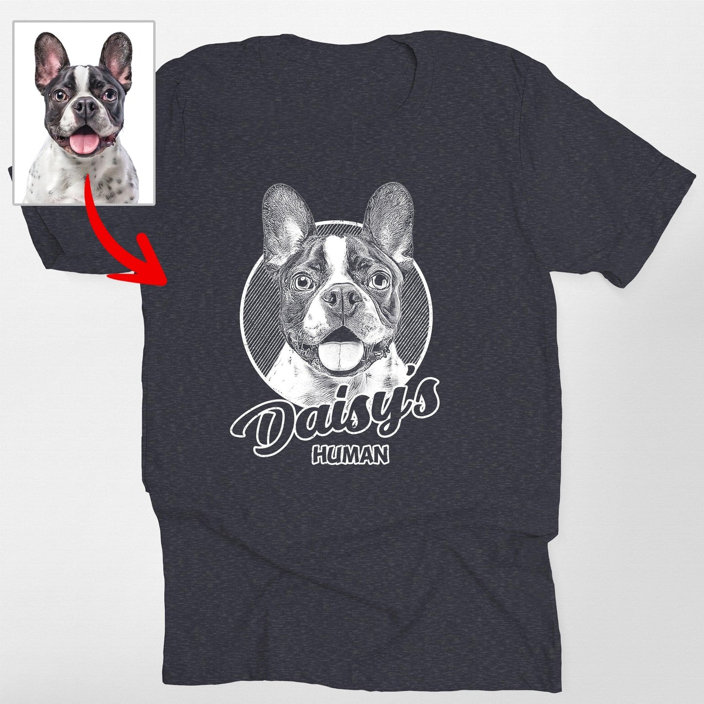 Personalized Dogface Unisex T-shirt