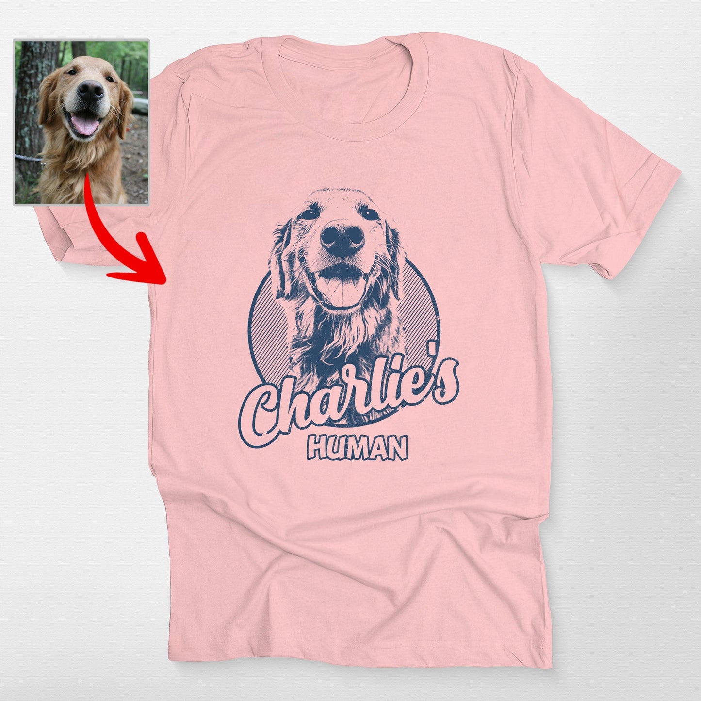 Personalized Dogface Unisex T-shirt