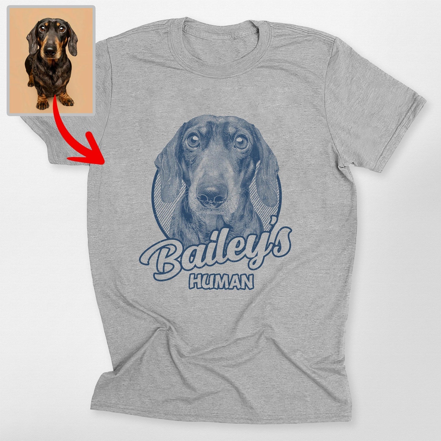 Personalized Dogface Unisex T-shirt