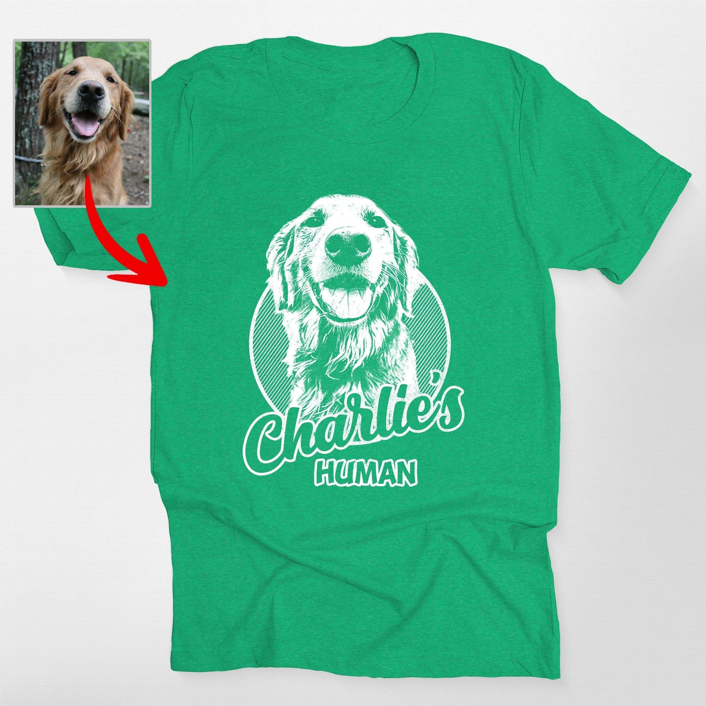 Personalized Dogface Unisex T-shirt