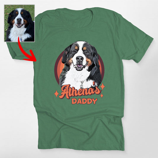 Retro Dog Portrait Bella Canvas T-Shirt – Gift for Dog Lovers