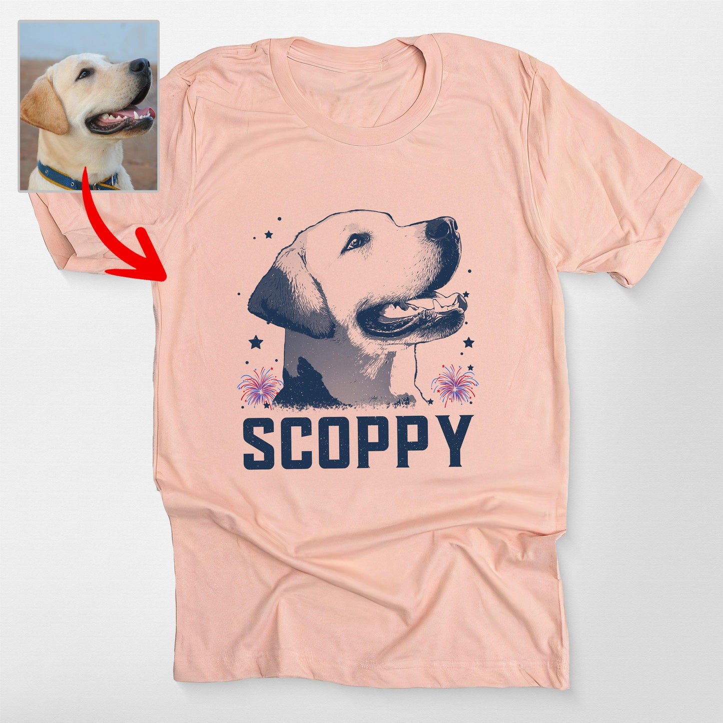 Custom Dog 'Merica Shirt – Bella Canvas Tee for Patriotic Dog Lovers