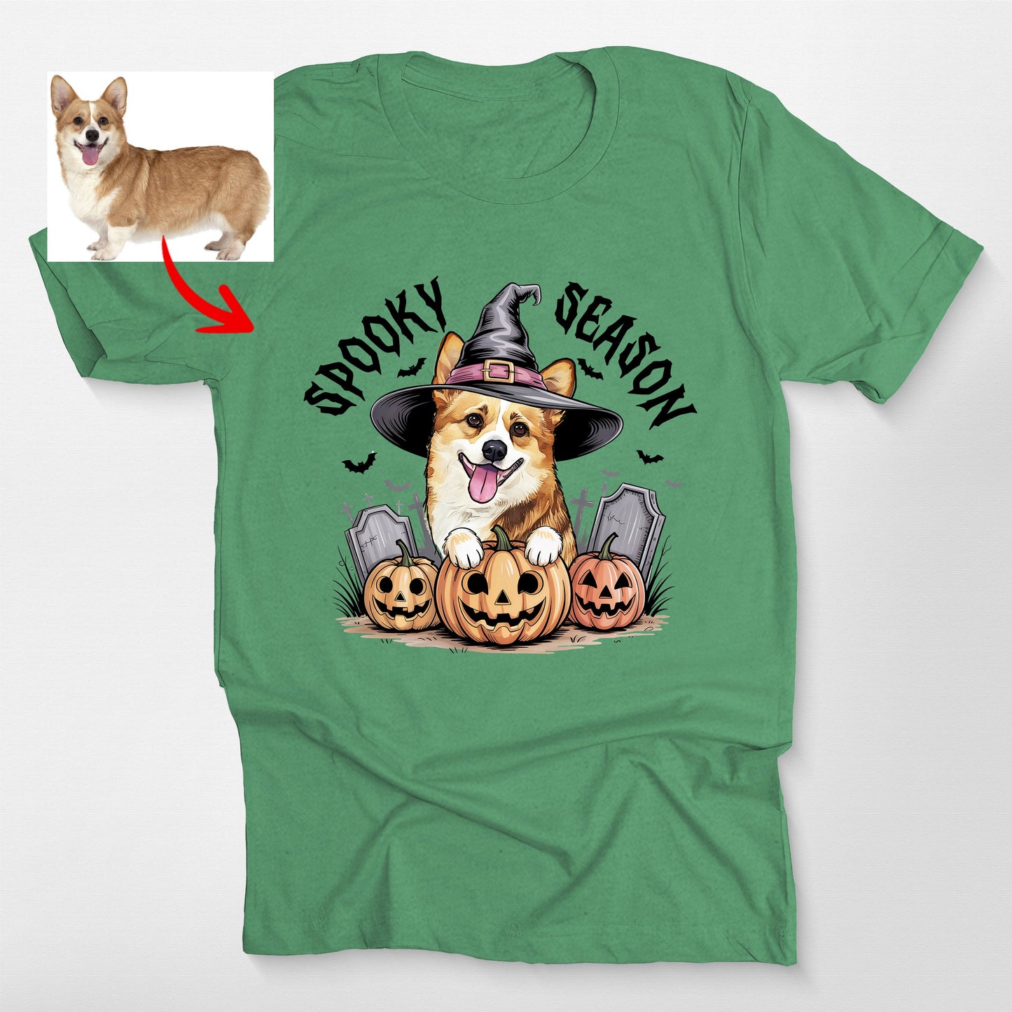 Custom Dog Halloween Bella Canvas T-Shirt for Pet Lovers