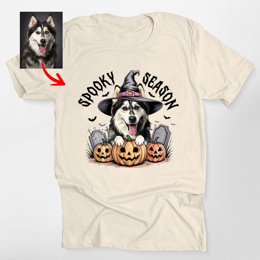 Custom Dog Halloween Bella Canvas T-Shirt for Pet Lovers