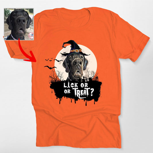 Spooky Dog Portrait Bella Canvas Shirt for Dog Lovers