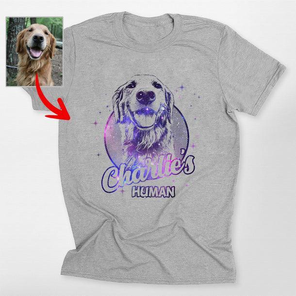 Custom Dogface with Galaxy Style T-shirt