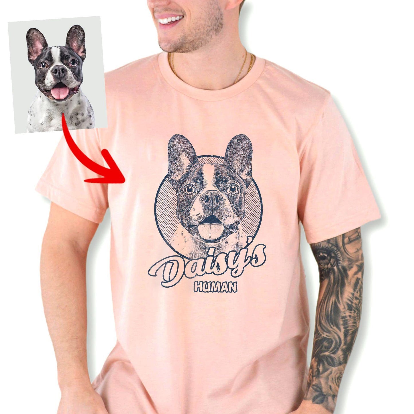 Personalized Dogface Unisex T-shirt